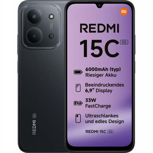 Smartphone XIAOMI Redmi 15C 6.9" 4GB...