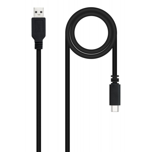 Nanocable USB-C/M a USB-A/M 1.5m Negro