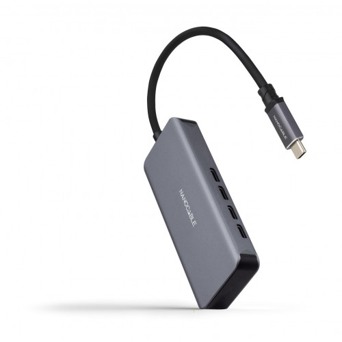 Hub Nanocable USB-C a 4xUSB-C 3.0...