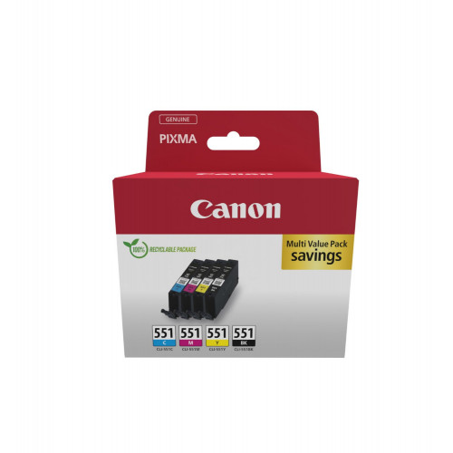 Tinta Canon CLI-551 Pack...