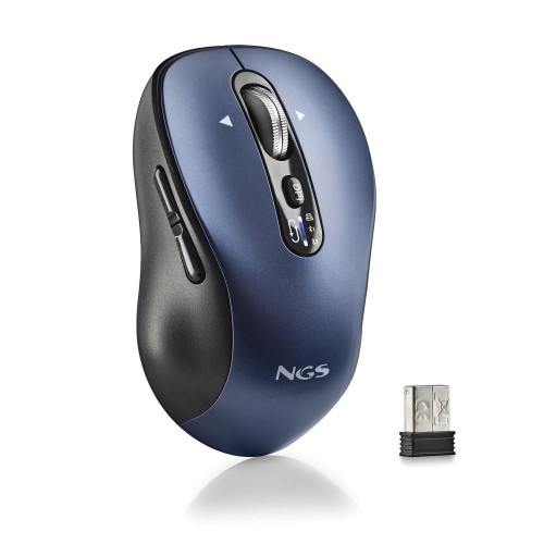 Ratón NGS RF/Bluetooth 5.1 Negro/Azul...