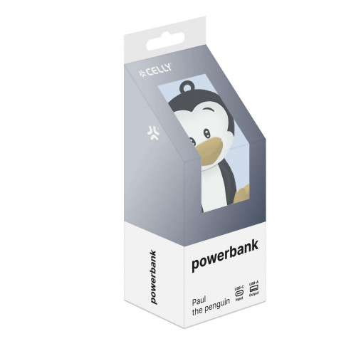 PowerBank CELLY 2600mAh 10W Pingüino...