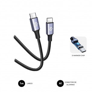 Cable SUBBLIM USB-C 2.0 M/M...
