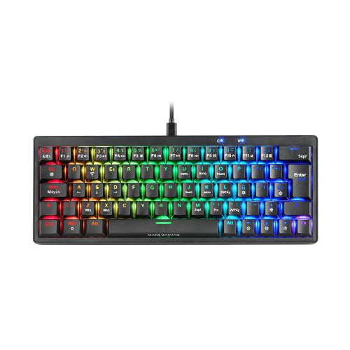 Teclado Mars Gaming RGB USB-C Negro...