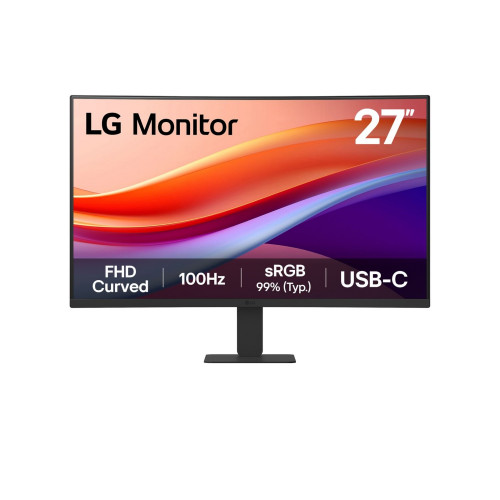 Monitor LG 27" FHD 100Hz Curvo USB-C...