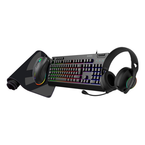 Pack Gaming UNYKA NOVA 4en1 RGB Negro...