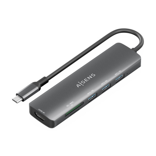 Docking AISENS 6en1 USB-C Gris...