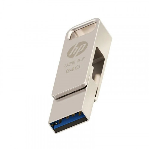 Pendrive HP FD206C 64Gb USB-A/C Plata...