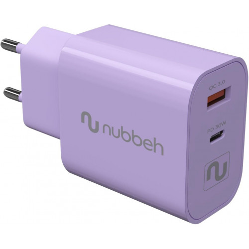 Cargador de Pared NUBBEH USB-C 30W PD...