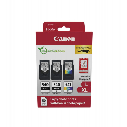 Tinta Canon PG-540L/CL-541XL + 50...