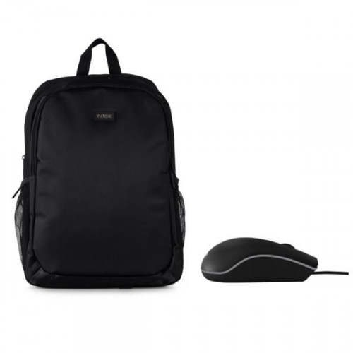 Mochila NILOX Basic 15.6" + Ratón USB...