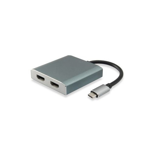 Adaptador EQUIP USB-C/M a 2x HDMI/H...