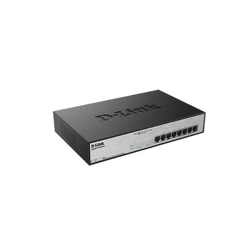 Switch D-Link 8xRJ45 GbE PoE+ Rack 1U...