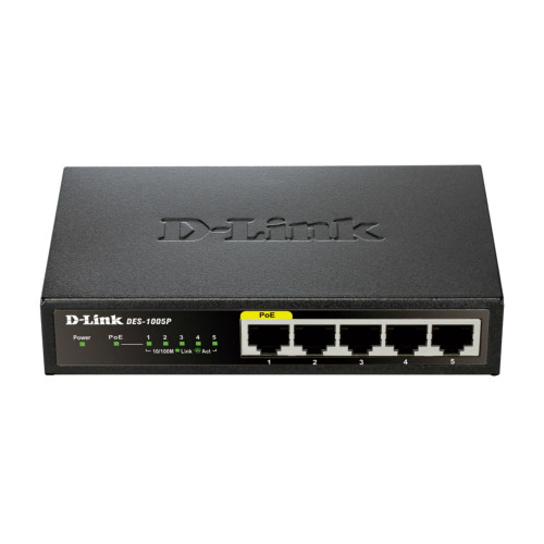 Switch D-Link 5p 10/100/1000 PoE...