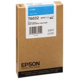 Tinta Epson T6032 Cian...