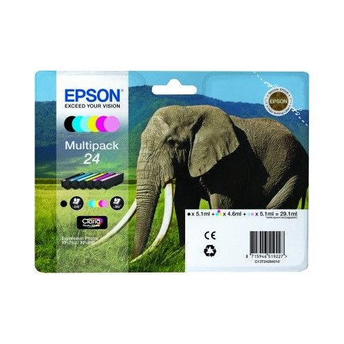 Tinta Epson T2428 Pack 6 Colores...