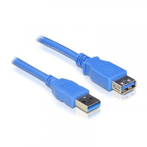 Nanocable USB-A/M a USB-A/H 2m Azul