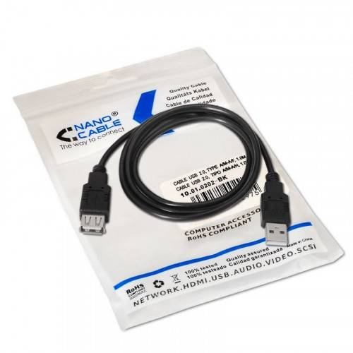 Nanocable USB-A 2.0/M a USB-A 2.0/H...