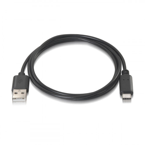 Nanocable USB-A a USB-C 2m Negro