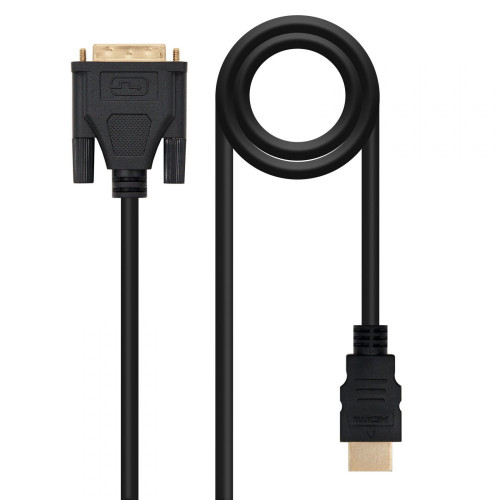Nanocable DVI/M a HDMI A/M 5m Negro