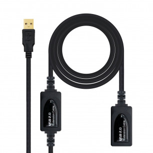 Nanocable USB-A/M a USB-A/H...