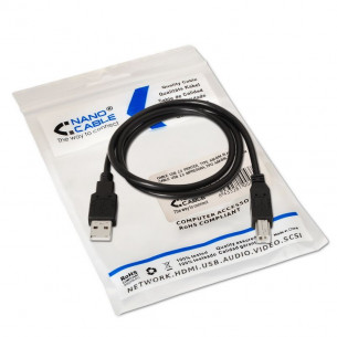 Nanocable USB-A/M a USB-B/M...