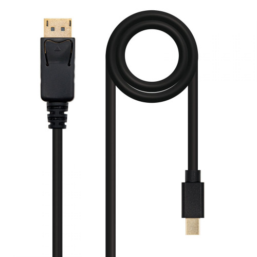 Nanocable MiniDP/M a DP/M 2m Negro