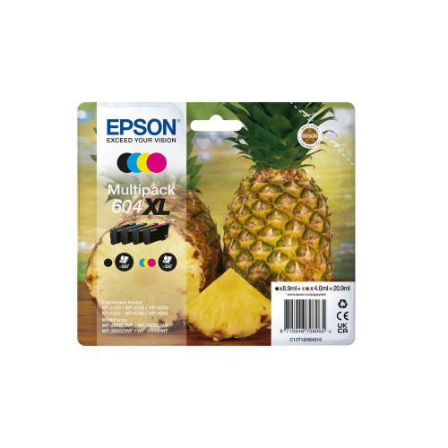 Tinta Epson 604XL Pack Negro/Tricolor...