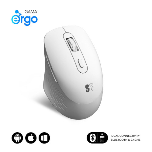 Ratón SUBBLIM Curve Bluetooth Blanco...