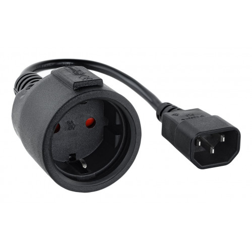 Nanocable C14/M a CEE7/H 50cm Negro...