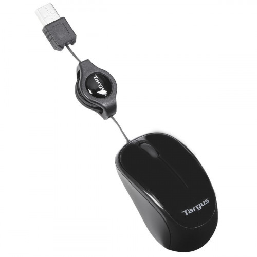 Ratón TARGUS Retráctil USB-A 1000dpi...