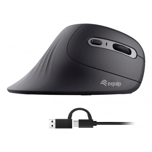 Ratón Vertical EQUIP USB-A/C 7200dpi...