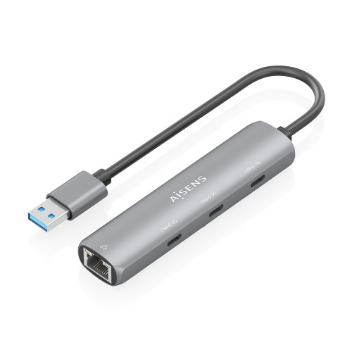 Hub AISENS USB-A a 3xUSB-C/1xRJ45...