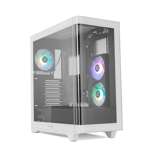 Caja NOX Ether ATX ITX Negra/Blanca...