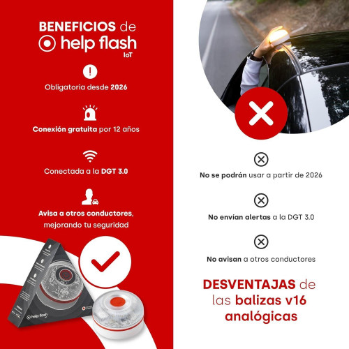 Baliza de Emergencia Help Flash V16...