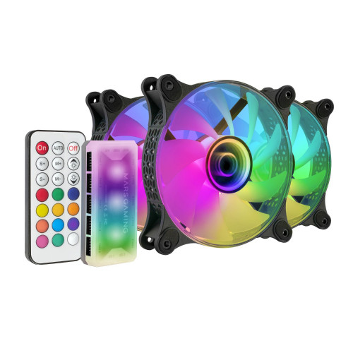Ventilador Mars Gaming 120mm ARGB Kit...