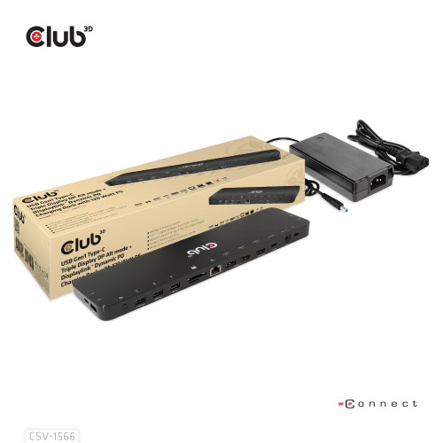 Docking Station Club 3D USB-C a...