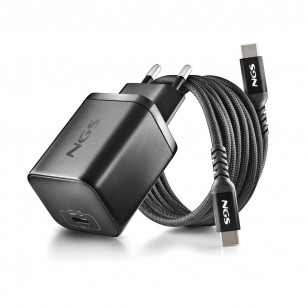 Cargador NGS GaN 65W con 1...