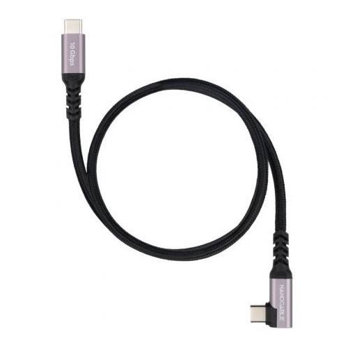 Nanocable Cable USB-C Acodado a USB-C...