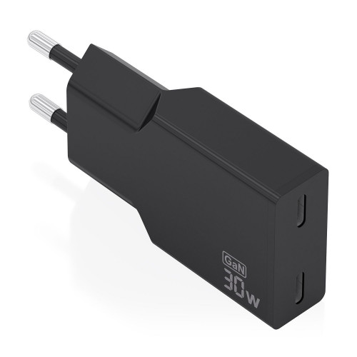 Cargador de Pared AISENS Slim GaN 30W...