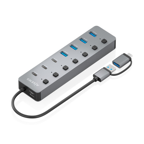 Hub AISENS USB 3.1 / USB-C con 4...