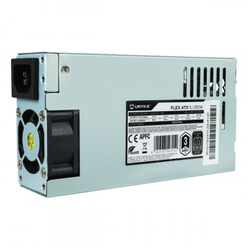 Fuente Unyka 1U FLX 250W APFC Silver 87%