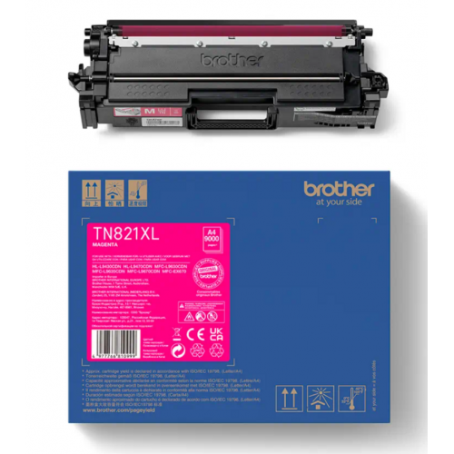 Tóner Brother Magenta TN821XLM para...