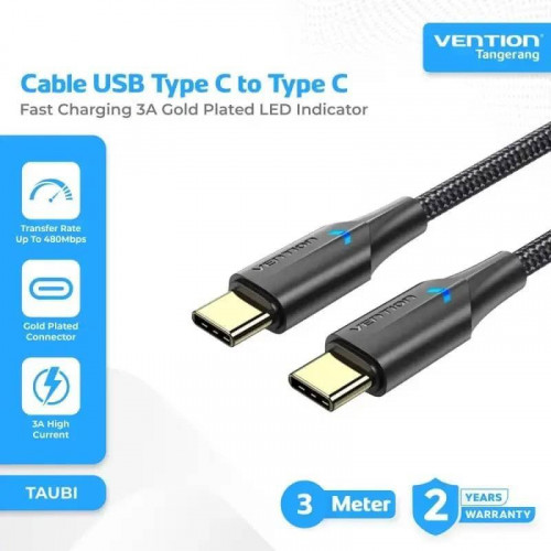 Cable Vention TAUBI USB 2.0 USB-C a...
