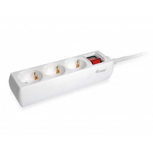 Regleta EQUIP 3xSchuko Interruptor...