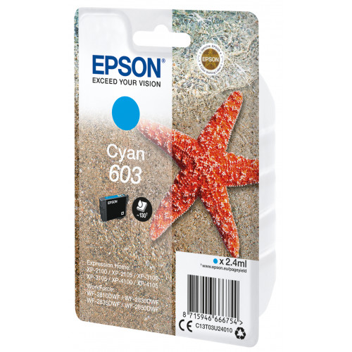Tinta Epson 603 Cian 2.4ml Estrella...