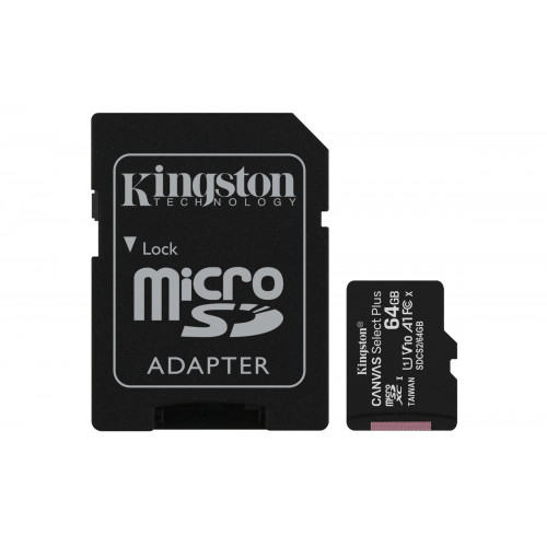 Kingston Micro SDXC 64Gb + Adaptador...
