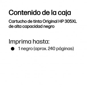 Tinta HP 305XL Negro 5ml... 2