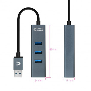 Hub Nanocable USB-A 3.0 a... 2