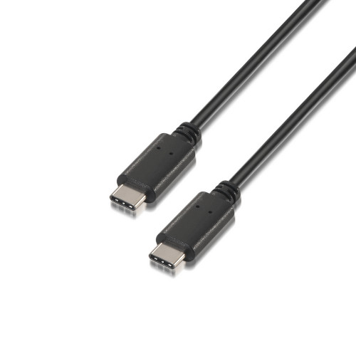 Cable AISENS USB-C/M a USB-C/M 2m Negro